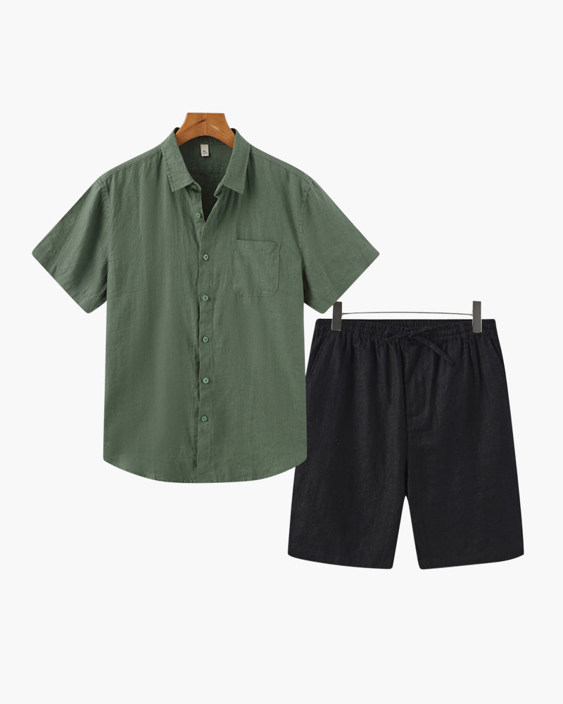 Combo de Lino Old Money (Pantalones Cortos)