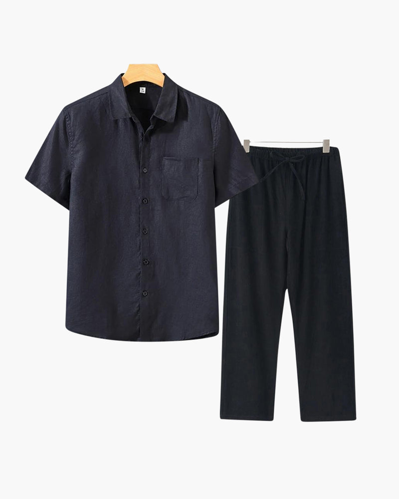 Conjunto Old Money de Lino (Manga Corta)