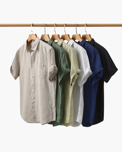 Cape Town - Camisa de Lino (Manga Corta)