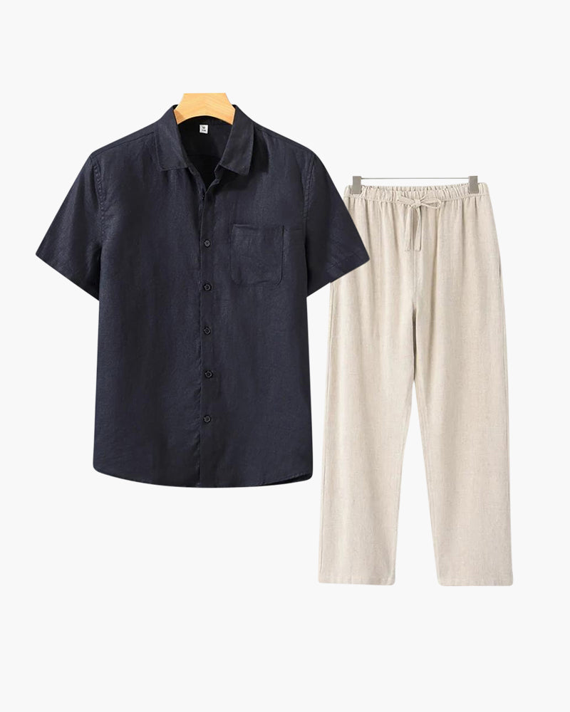 Conjunto Old Money de Lino (Manga Corta)