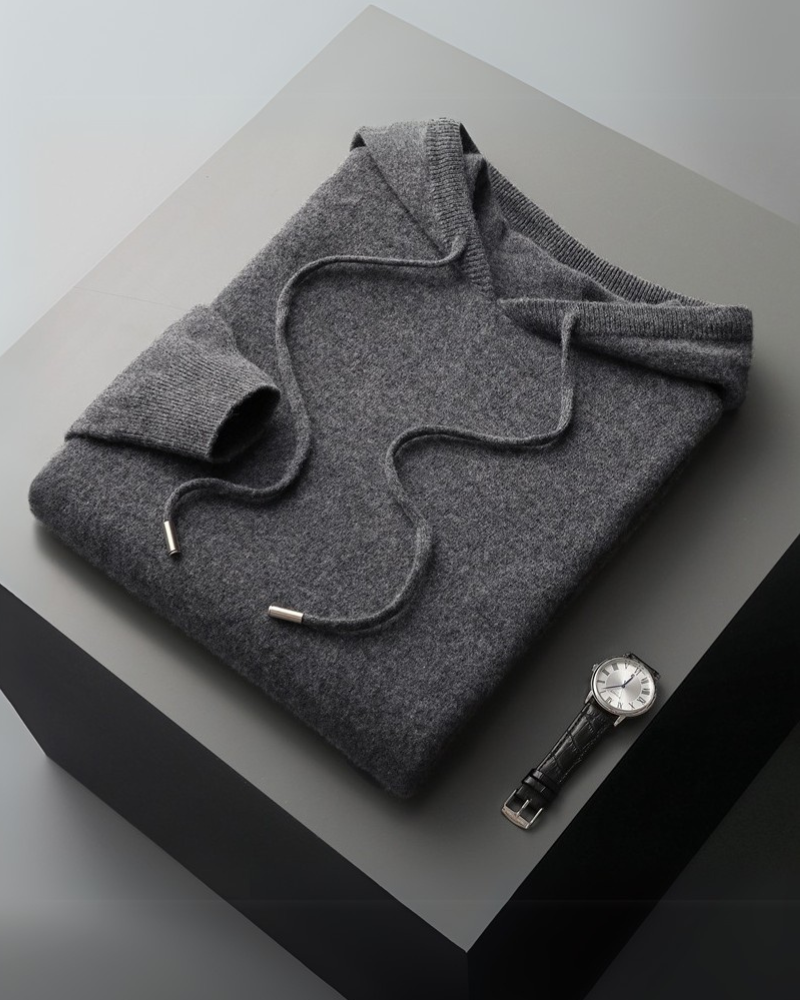 Sudadera con capucha 100% Cachemira