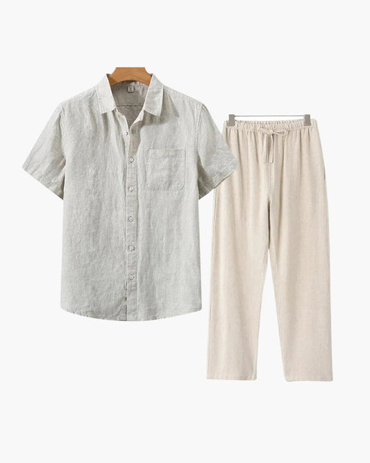 Conjunto Old Money de Lino (Manga Corta)