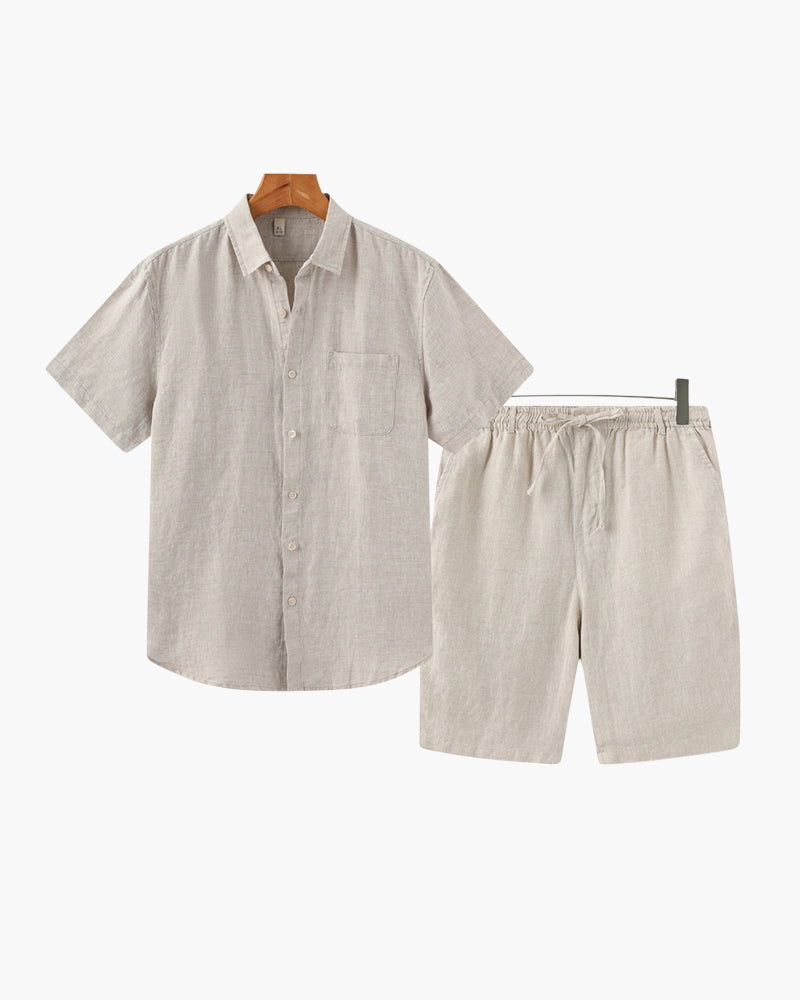 Combo Old Money de Lino (Pantalones Cortos)