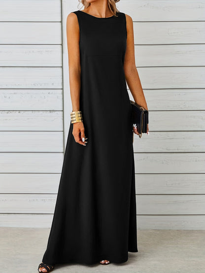 LinaElegance Women's Sleeveless Maxi Dress for Any Occasion