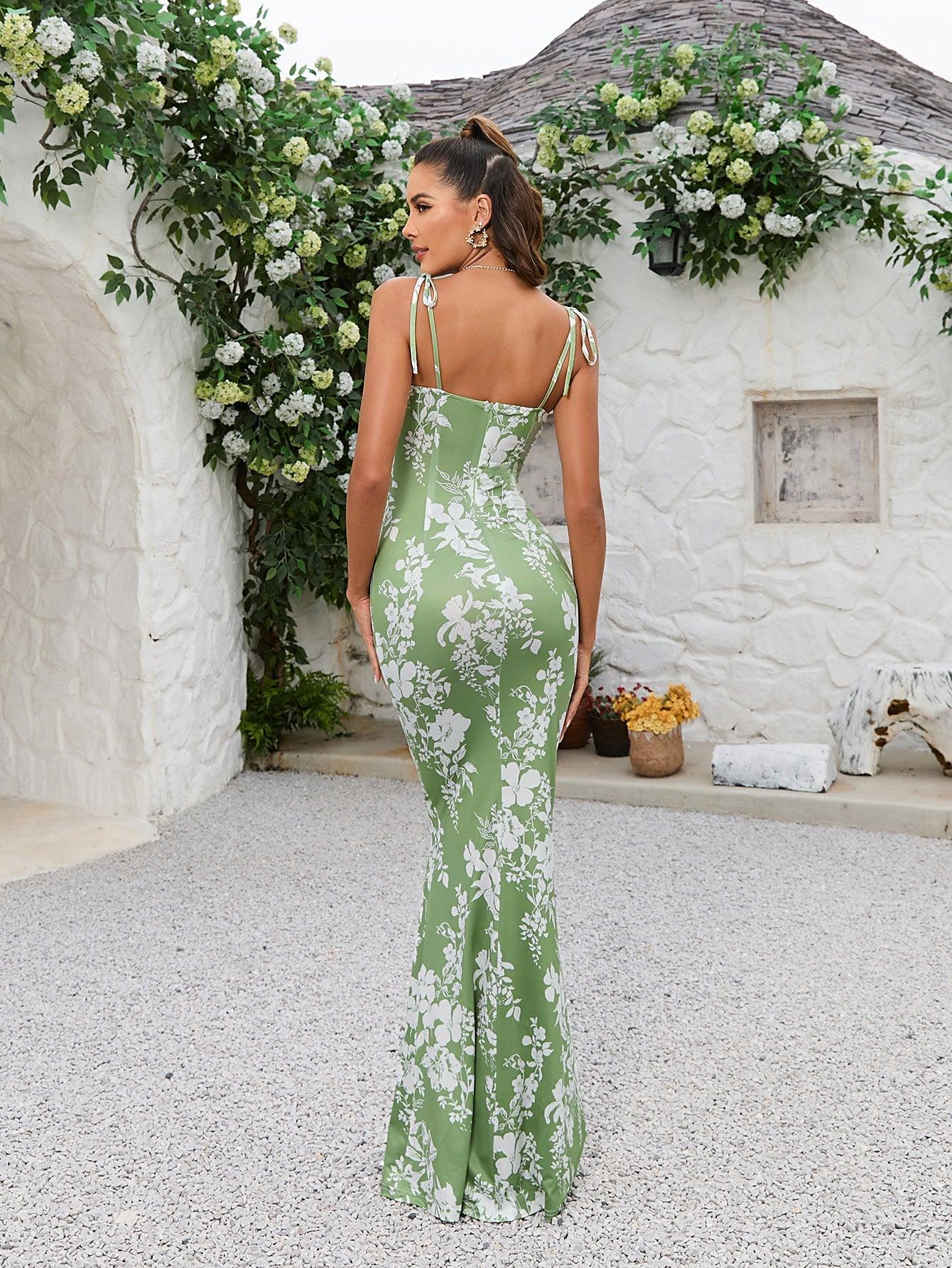 PetalChic Women's Sleeveless Floral Maxi Dress