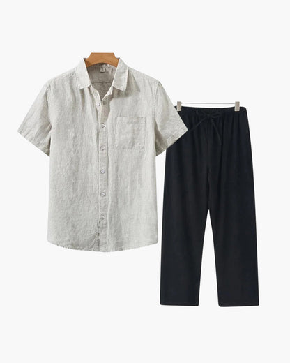 Conjunto Old Money de Lino (Manga Corta)