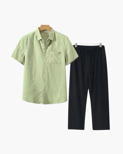 Conjunto Old Money de Lino (Manga Corta)