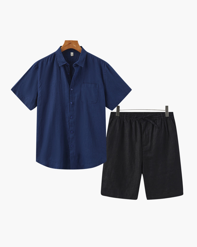 Combo Old Money de Lino (Pantalones Cortos)