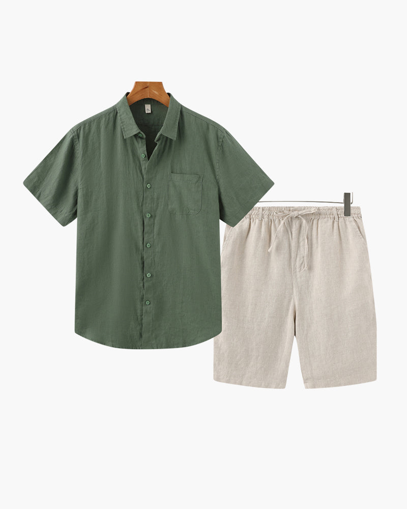 Combo de Lino Old Money (Pantalones Cortos)