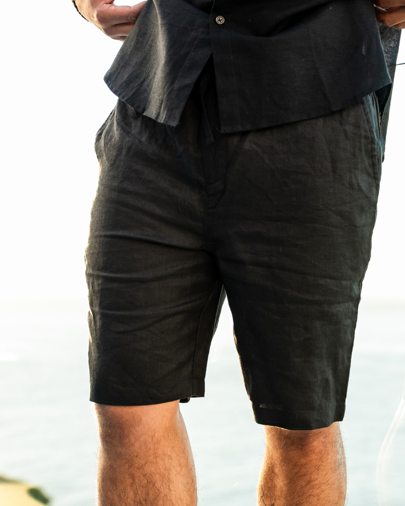 Casablanca - Pantalones Cortos de Lino Premium