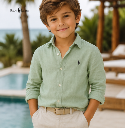 Camisa informal para niños - ᏒᎪᏞᏢᎻ ᏞᎪՍᏒЕΝ