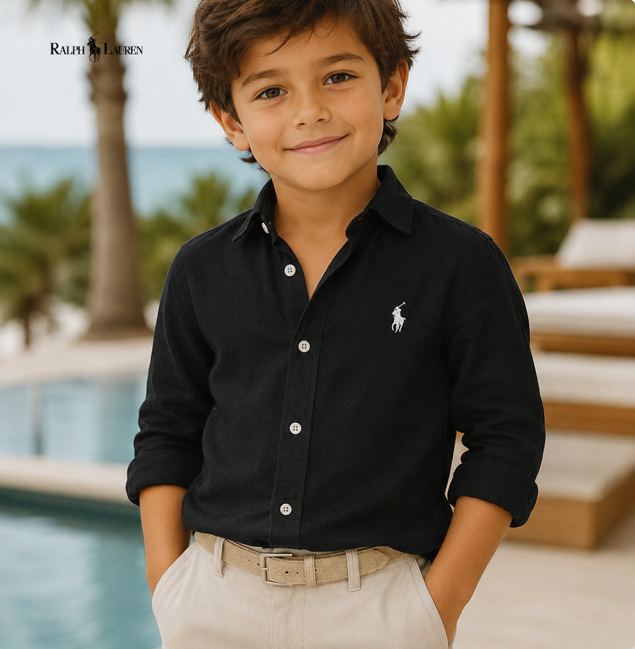 Camisa informal para niños - ᏒᎪᏞᏢᎻ ᏞᎪՍᏒЕΝ