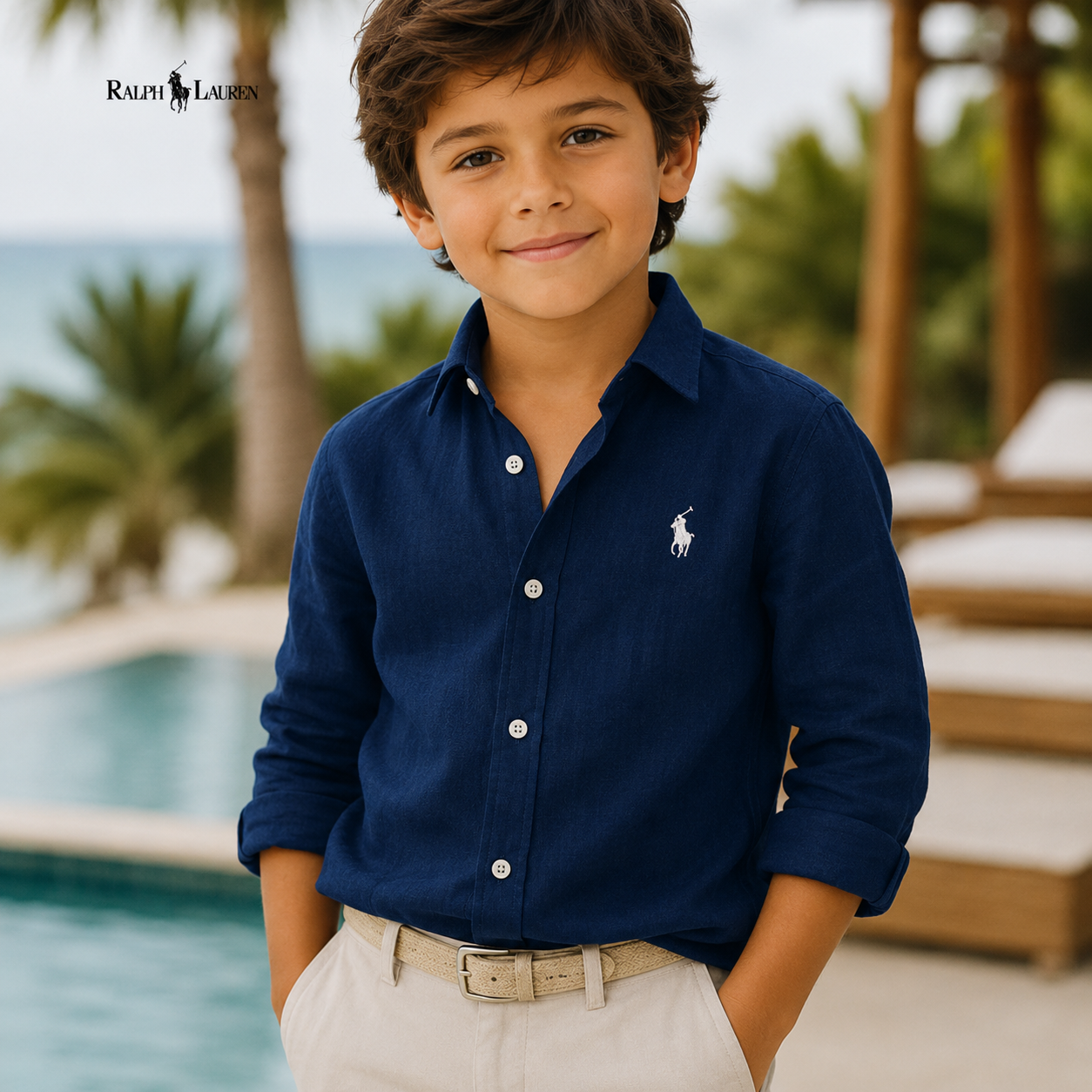 Camisa informal para niños - ᏒᎪᏞᏢᎻ ᏞᎪՍᏒЕΝ