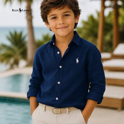 Camisa informal para niños - ᏒᎪᏞᏢᎻ ᏞᎪՍᏒЕΝ