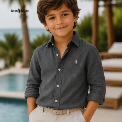 Camisa informal para niños - ᏒᎪᏞᏢᎻ ᏞᎪՍᏒЕΝ
