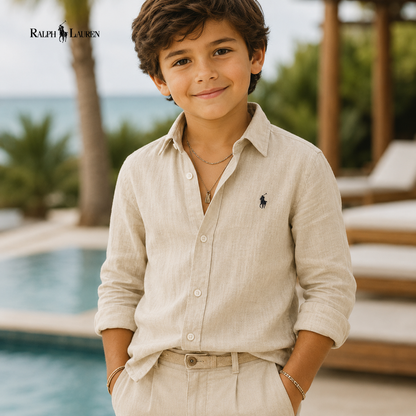 Camisa informal para niños - ᏒᎪᏞᏢᎻ ᏞᎪՍᏒЕΝ