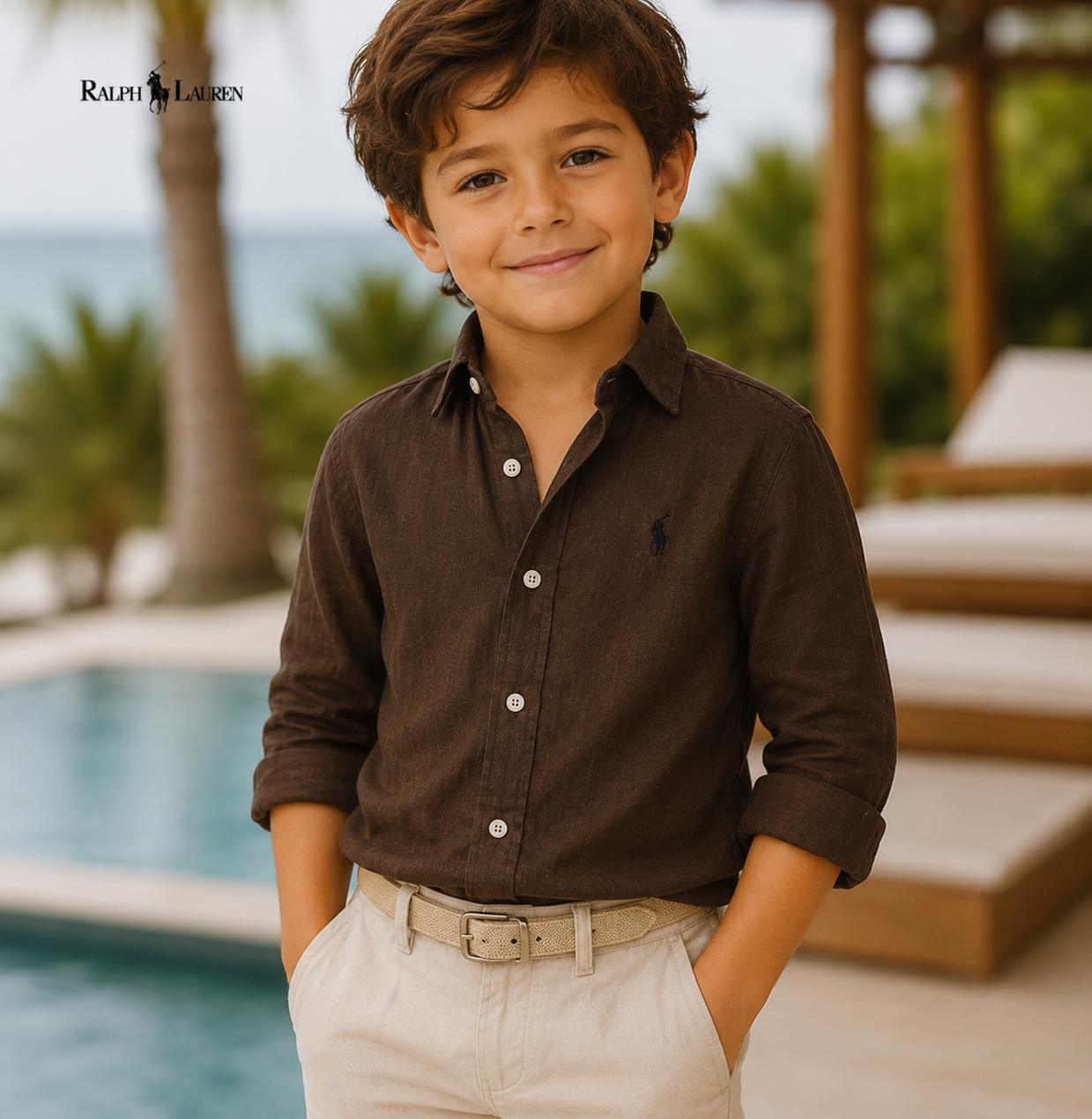 Camisa informal para niños - ᏒᎪᏞᏢᎻ ᏞᎪՍᏒЕΝ