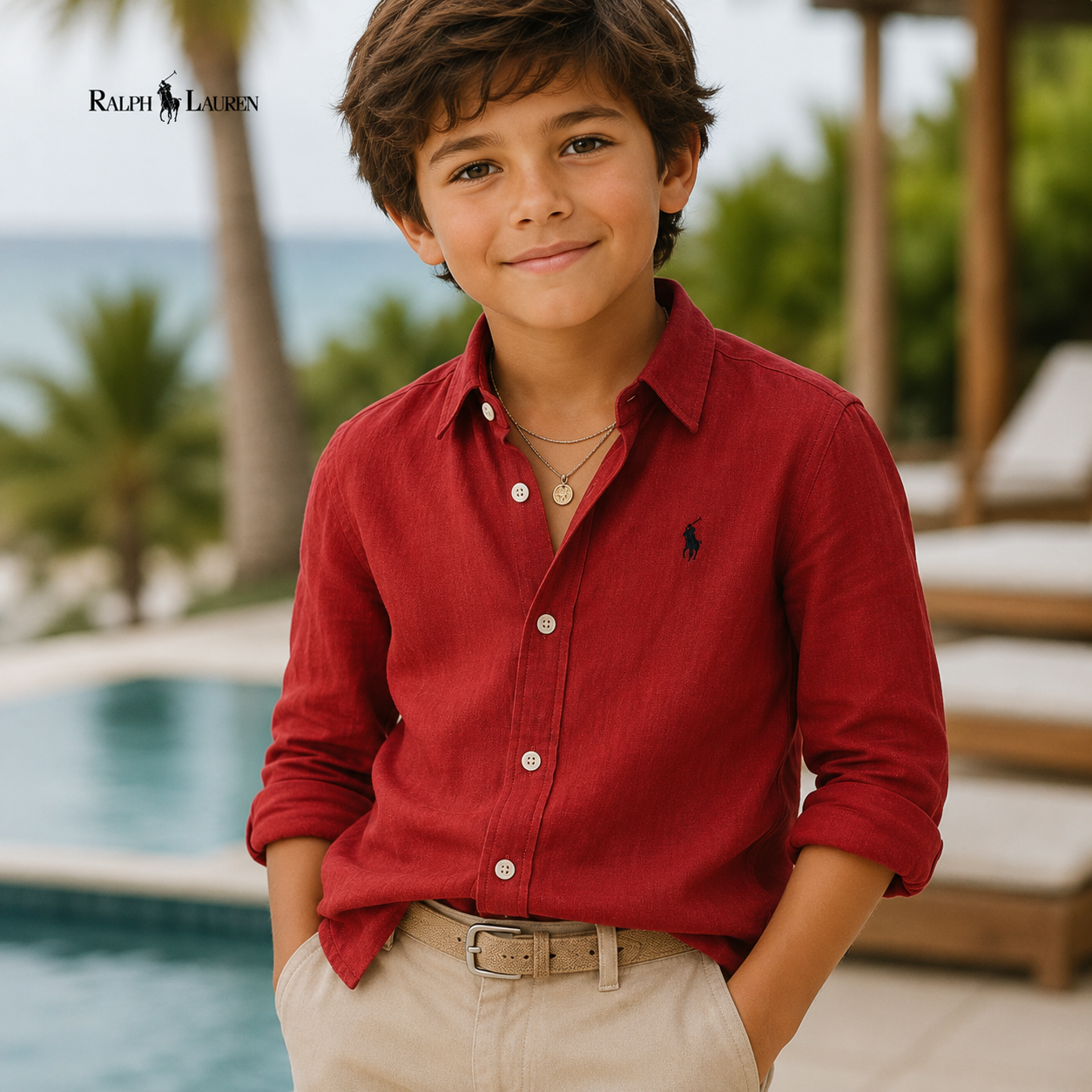 Camisa informal para niños - ᏒᎪᏞᏢᎻ ᏞᎪՍᏒЕΝ
