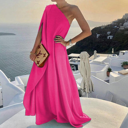 StellaCharm Flowing Off-Shoulder Maxi Dress for Elegant Occasions