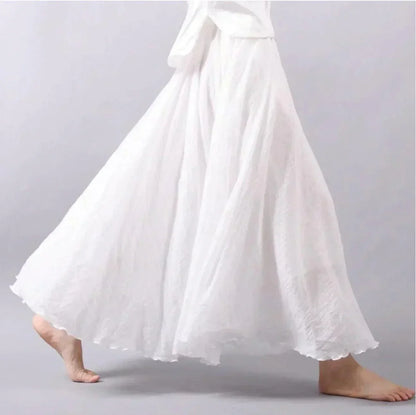 Seraphina Flowy High-Waist Maxi Skirt for Women