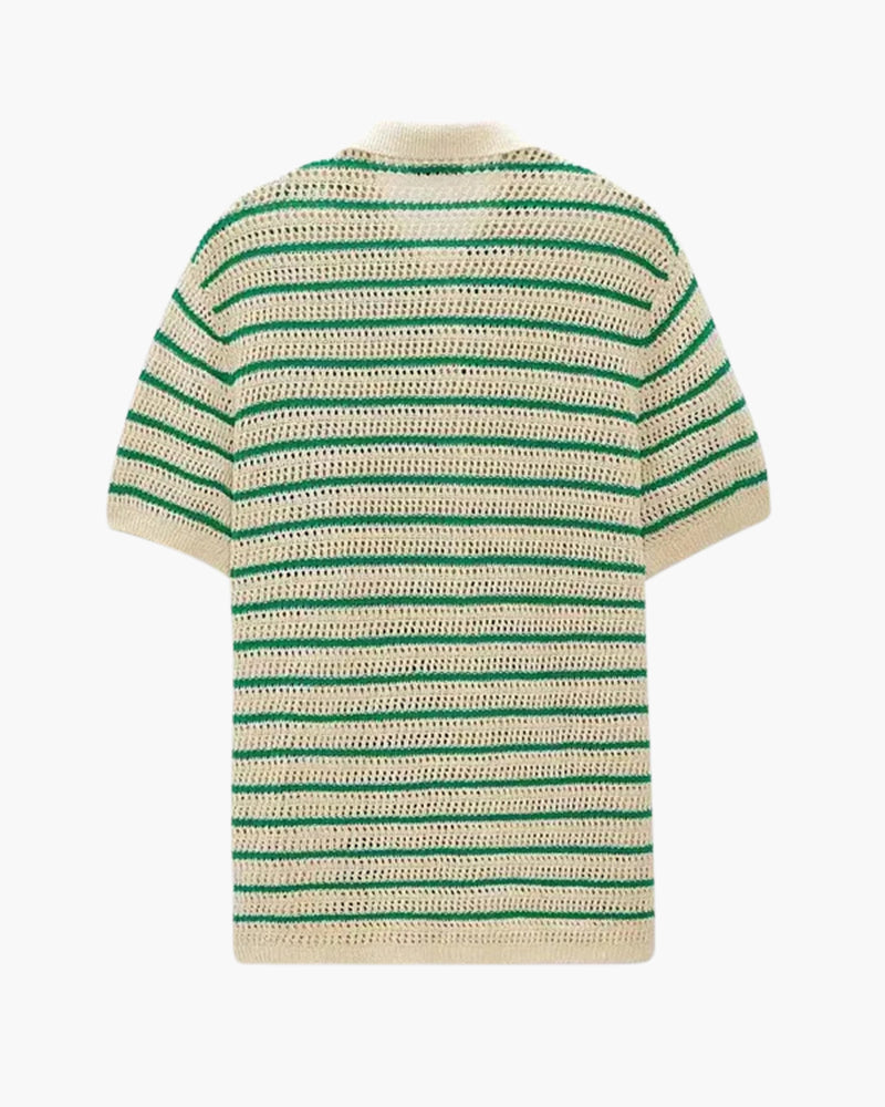 Marbella - Camisa de Botones Tejida
