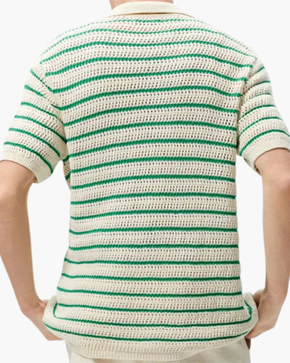 Marbella - Camisa de Botones Tejida