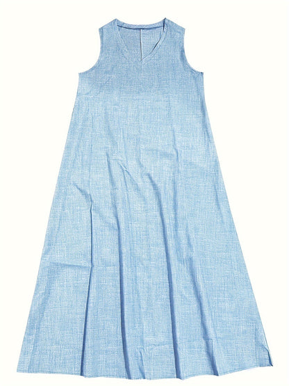 BellaBreezy Women’s Sleeveless Maxi Dress – Stylish and Comfortable