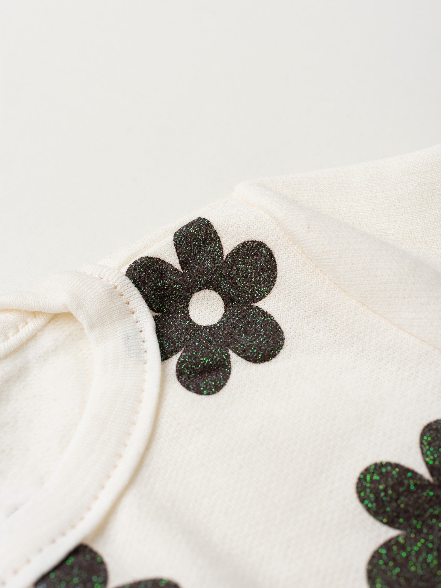 Conjunto Infantil Menina Moletom Peluciado Flores