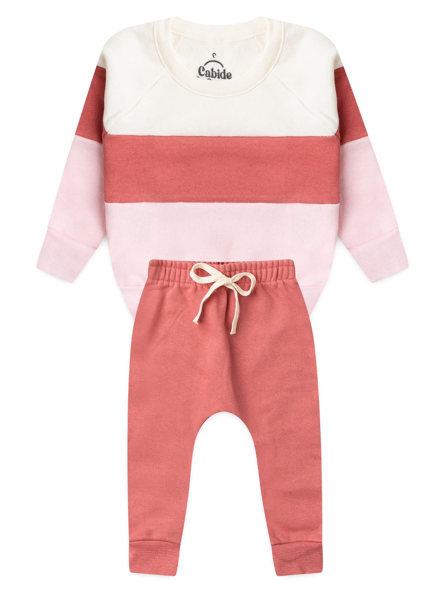 Conjunto Infantil Menina Moletom Peluciado Recortes Blush