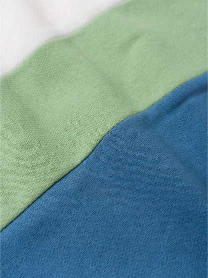 Conjunto Infantil Menino Moletom Peluciado Tricolor Azul