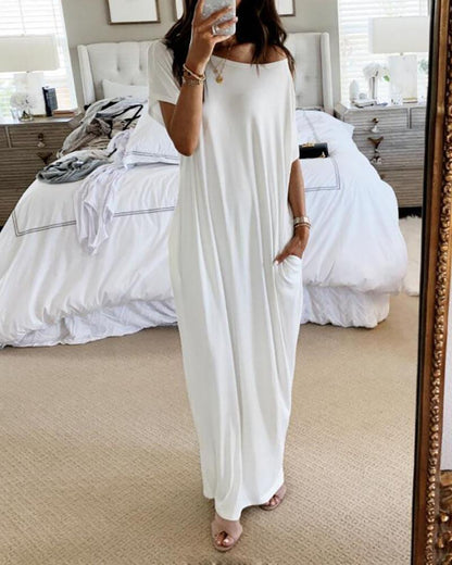 AnneLyra Chic Women's Maxi Dress – Soft Fabric, Multifunctional Elegance
