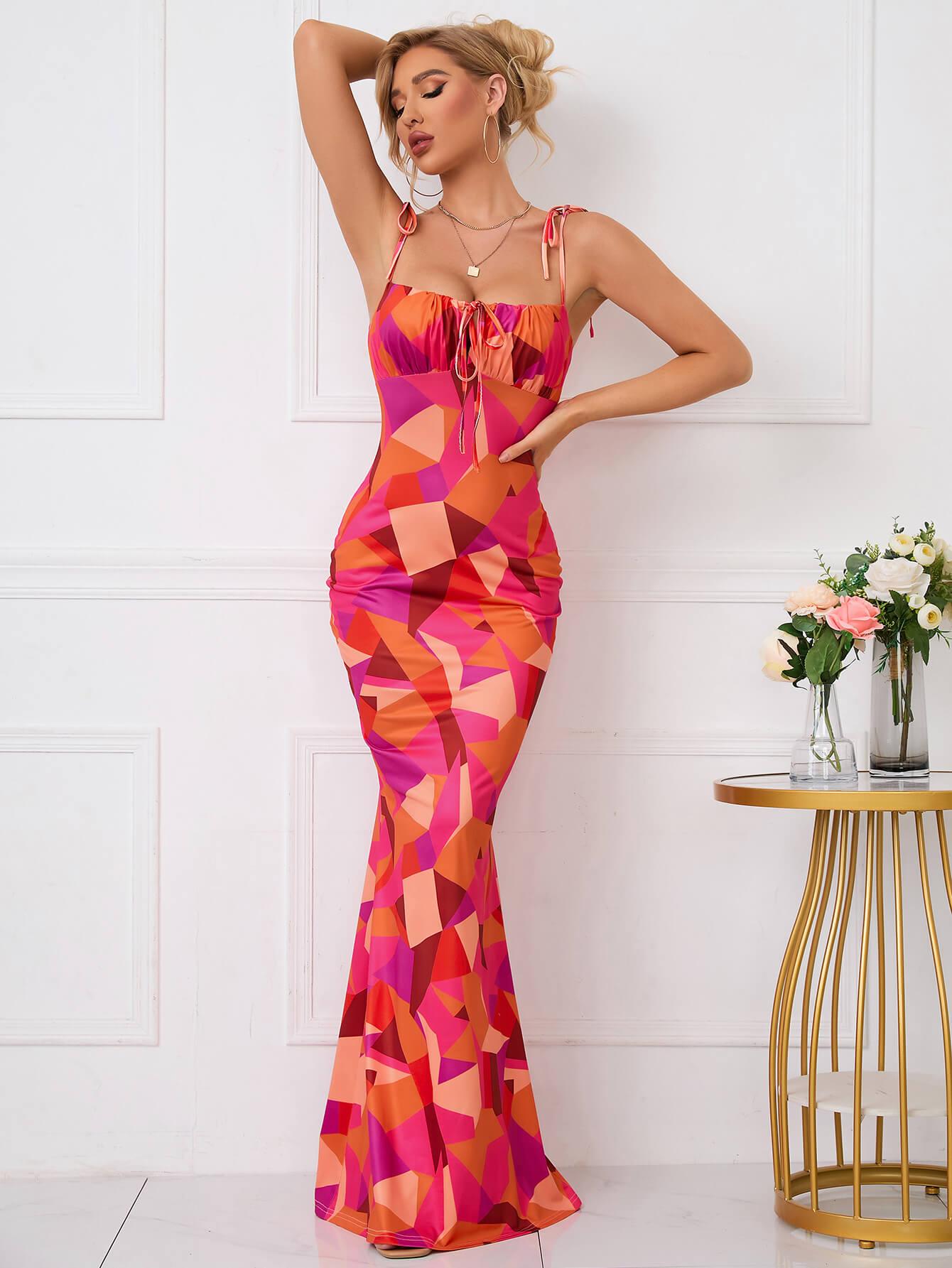 PetalChic Women's Sleeveless Floral Maxi Dress