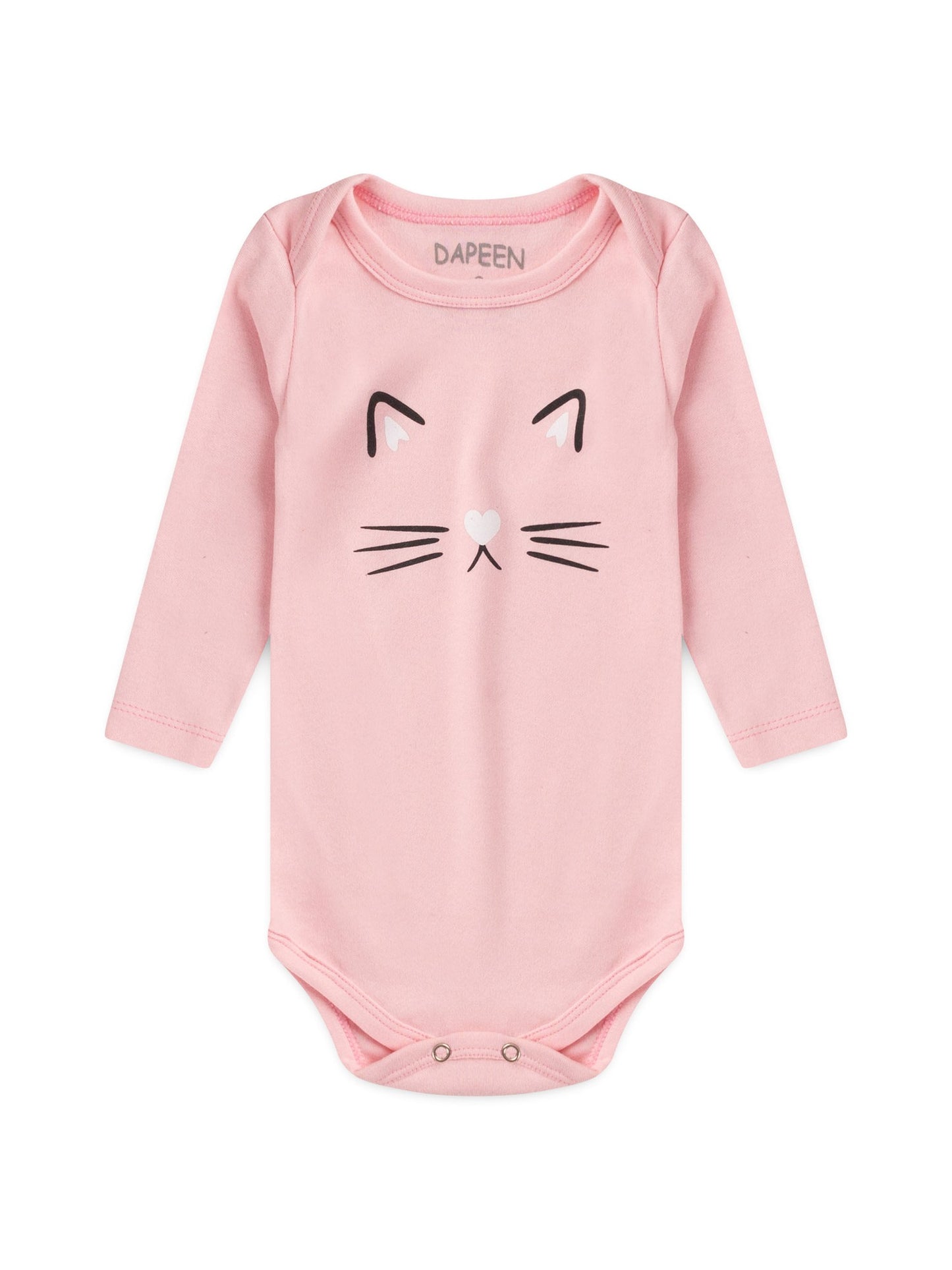 Kit Body Bebê Menina Suedine Cat