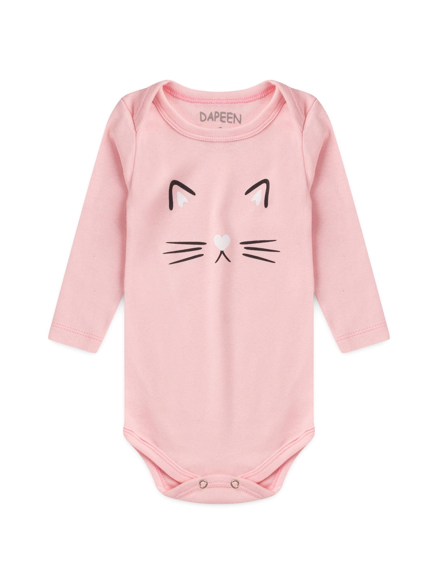 Kit Body Bebê Menina Suedine Cat