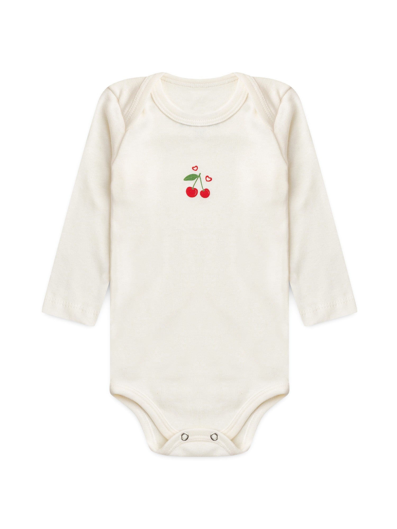 Kit Body Bebê Menina Suedine Cereja
