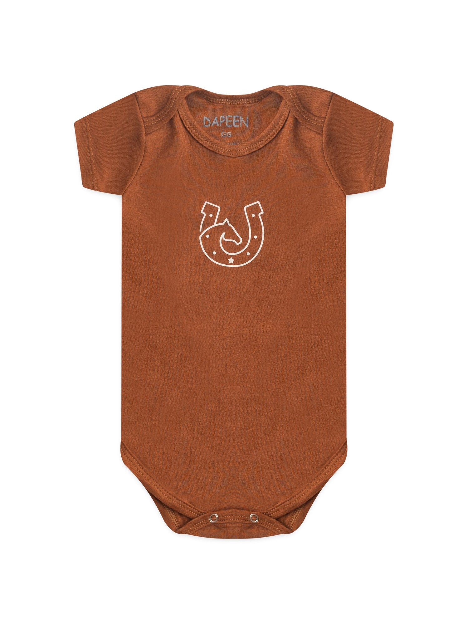 Kit Body Bebê Menino Suedine Cavalos
