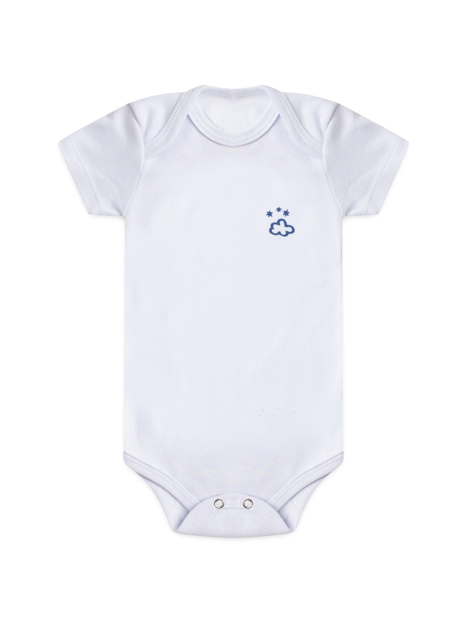 Kit Body Bebê Unissex Suedine Nuvem